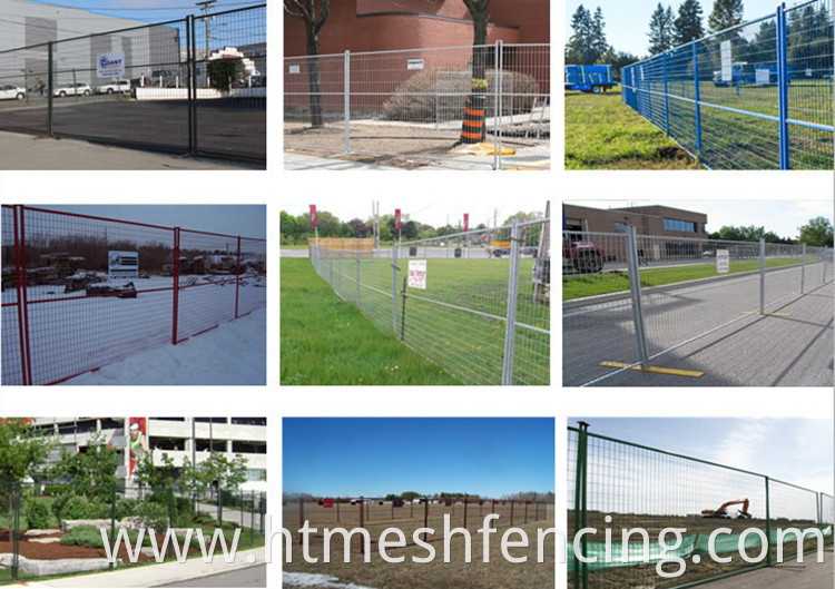 Factory 6ft Canada Construction Fence Panels Powder Coated Temporary Fence